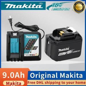 100%  마키타 18V 배터리 BL1860B 6.0Ah 리튬 이온 팩 - DTW700 DDF487DYD17과 호환되는 OEM 충전식