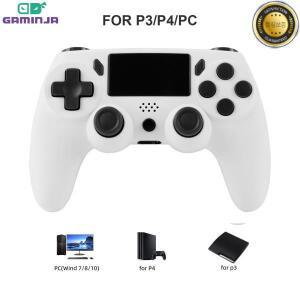 GAMINJA 무선 게임패드 6 축 자이로스코프 PC 조이스틱 터치패드 이중 진동 PS4 다기능 컨트롤러
