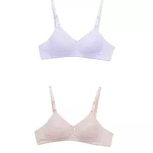 주니어속옷 면 노몰드 노와이어 주니어 A컵 2단계 브라