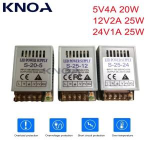 호환 전원 공급 장치 AC 220V  5V 12V 24V 볼트 20W 25W 스위칭 1A 2A 4A 모니터 LED 변압기 DC 어댑터