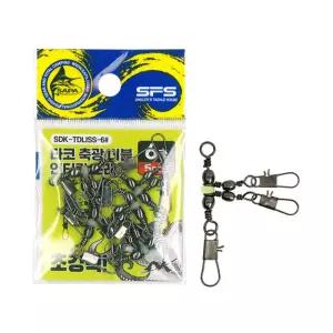 싸파 더블킬 SDK-TDLISS-6 타코 축광 인터락 도래 6호 5PCS 두족류