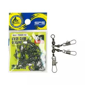 싸파 더블킬 SDK-TDISS-6 타코 인터락 도래 6호 5PCS 두족류 문어채비