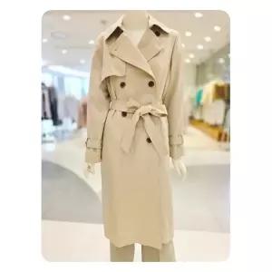 [롯데백화점]SOUP 루즈핏 롱 트렌치 코트 SB3BB30