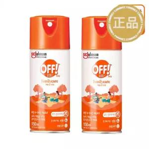 에프킬라 오프 OFF 에어로졸 모기 진드기 기피제 150ml, 2개