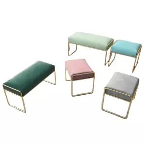 북유럽 골드 벨벳 식탁 식탁의자 골드프레임 벤치 신발장의자
