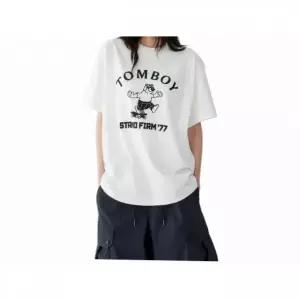 [매장정품] 스튜디오 톰보이 [UNI] 스케이트보드 베어 반팔티셔츠_화이트 91U5322990 3548674