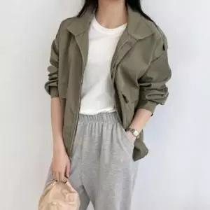 [옷은날개] 여성 데일리 캐주얼 오버핏 야상 자켓 점퍼 바람막이 아우터 봄 가을 간절기 루즈핏 야상점퍼