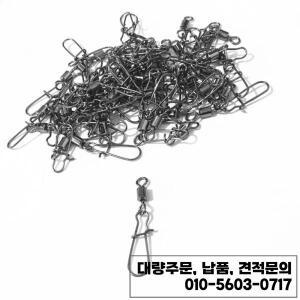 낚시 커넥터 베어링 롤링 회전 인터록 스냅 핀 후크 태클 액세서리 대량  1000 개