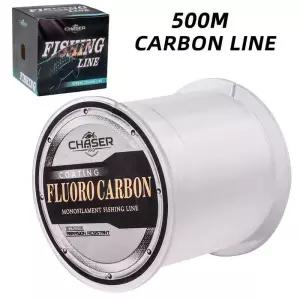 500M 플루오로카본 낚싯줄 4.1LB-34LB 카본 파이버 리더 싱킹 와이어 일본산 슈퍼 소프트 잉어 페스카