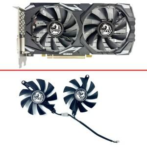 SOYO Radeon 그래픽 카드 팬용 냉각 선풍기 RX580 GPU 8G 85mm 4 핀 2PCs