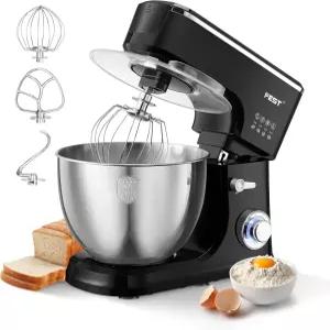 1500W 8.45QT 스탠드 믹서 거품기 반죽 후크 및 비터가 포함된 6단 전기 빵 케이크 샐러드 쿠키를 굽는