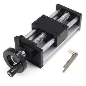 이바이 100mm 유효 스트로크 길이 선형 레일 가이드 이중 광축 슬라이드 볼스크류 SFU1605 DIY CNC 라우터