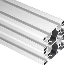 uxcell 2Pcs 300mm 4080 알루미늄 압출 프로파일 3D 프린터 부품용 유럽 표준 양극 산화 선형 레일 CNC