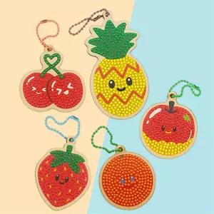 가방열쇠고리 보석십자수 과일키링 DIY키트 집콕놀이 휴일놀이 주말놀이 미술수업