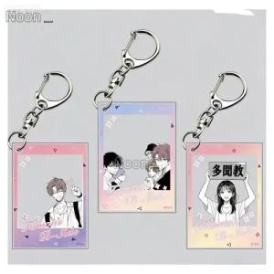 타몬군지금어느쪽굿즈 타몬군 FACE F/ACE 케이토 나츠키 린타로 사각 키링 키홀더 굿