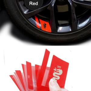 Alfa Romeo Giulia Stelvio 156 159 147 Mito Tonale Brera 자동차 액세서리 용 6Pcs 바퀴 스티커