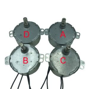 TYC-50/TYC49/TYJ50/50TYZ AC 5V 6V 9V 12V 24V 110V 220-240V 50/60Hz 동기 모터 1.4-60RPM 견고한 토크 4