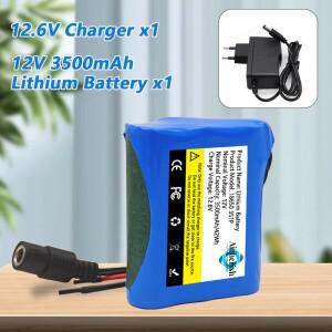 12V 3500mAh 100% 새 제품 3S1P 보호 플레이트12V 배터리 팩 18650 리튬 이온 DC 슈퍼 충전식 배터리+충전