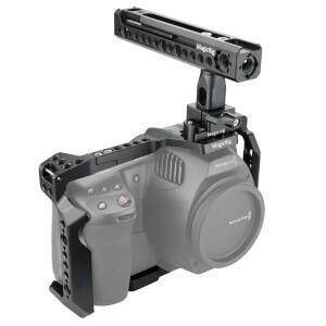 MagicRig-BMPCC 6K 프로/G2 용 풀 케이지 블랙 매직 디자인 포켓 시네마 카메라 용 회전 나토 핸들 및 레일