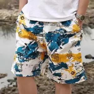 루즈핏 남성 여름 비치 바지 수영 물놀이 반바지 5부