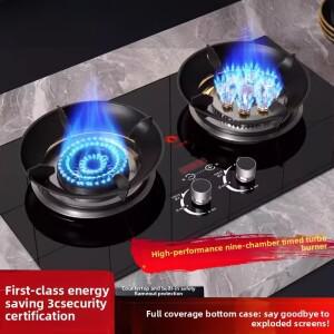 가스레인지 2구 가정용 빌트인 카운터탑 고출력 천연가스/액화석유가스레인지.