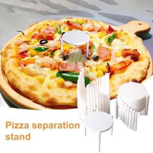 유용한 피자 스탠드 건강 및 안전 삼각대 축소 방지 포장 플라스틱 스택 100개