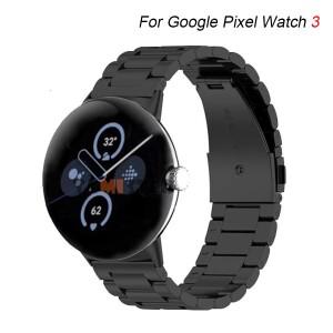 구글 픽셀 워치 4 3 45mm 스트랩 스테인리스 스틸 브레이슬릿 2 밴드 코레아 손목밴드 액세서리