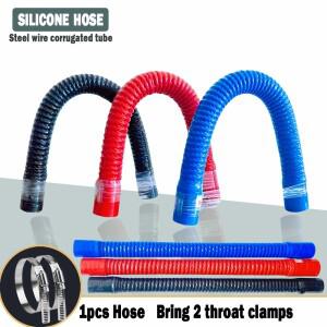 검정색 강철 와이어 골판지 튜브 실리콘 호스 고압 및 흡입 파이프 인터쿨러 에어 필터 연결