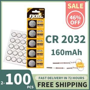 SJCELL CR2032 3V 리튬 배터리 160mAh 대용량 (시계 장난감 계산기 자동차 키 리모컨 DL2032 5004LC 호환)
