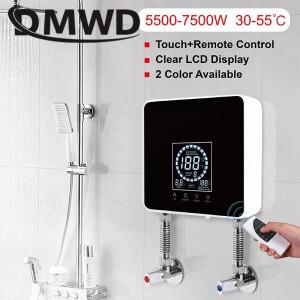 7500W 전기 인스턴트 Tankless 온수기 원격 제어 욕실 순간 온도 조절기 난방 샤워 터치 패널
