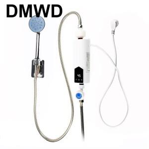 DMWD 주방 인스턴트 전기 온수기 순간 욕실 난방 탭 샤워 급수 수도꼭지 온도 표시 EU
