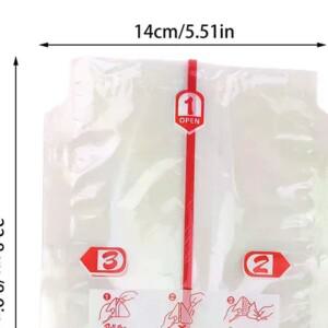 10/50/100개 일회용 이중층 삼각형 주먹밥 포장 백 김밥 김 초밥 플라스틱 랩