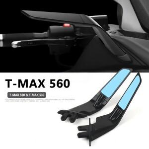 바이크 오토바이 백미러 투명 스포츠 윙렛 윈드 윙 T-MAX 500 04-12 530 12-19 2020용