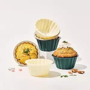 실리만 실리콘 머핀 상하이 버터떡 몰드 하모니 빵틀 (대) 6P 세트