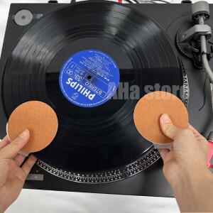 OEM 레코드 클리너 핸들 미트 블랙 비닐 클립 디스크 청소 보호 패드 LP 지문 없음 2개