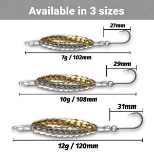 스윔베이트 VIB 루어 키트 7g 10g 12g 메탈 지그 스피너 블레이드 싱킹 펜슬 낚시  훅 페스카 스푼 스피너