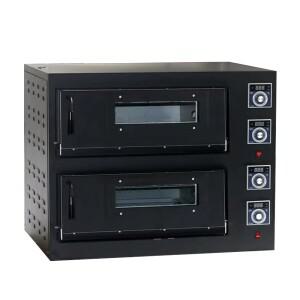 상업용 이중 데크 스테인리스 스틸 스마트 전기 제어 빵 굽는 장비 전기/가스 피자 오븐