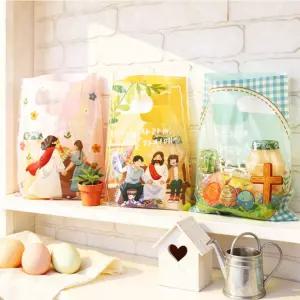 2026년 부활절 포장 용품 모음전 1구 2구 계란 접착 손잡이 꽃무늬포장지 바구니형비닐 메시지카드