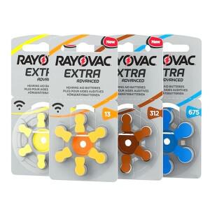 레이오박 엑스트라 A312 A13 A10 A675 퍼포먼스 보청기 배터리 PR41 P13 S10 60개  아연-공기