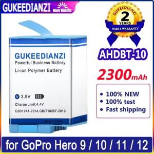 Gopro Hero 10 9 11 12 Ahdbt-90 카메라용 내구성 있는 스포츠 배터리 안정적인 전원 공급 2300mAh
