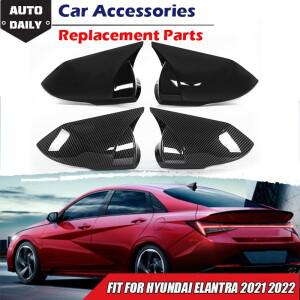 현대 호환 엘란트라 아반떼 2021 차량 백미러 커버 윙 캡 외부 스티커 문짝 케이스  듀얼