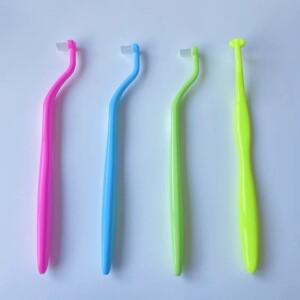 1Pcs 깨끗한 비 독성 성인 치열 교정 칫솔 치과 세트  소프트