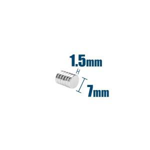 50/100/200개 7x1.5mm 미니 소형 소형 원형 자석 가정용 냉장고 사무실 DIY