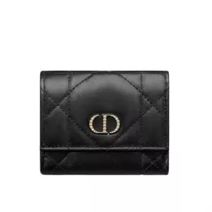 [명품]  크리스탈 장식 Caro Hibiscus L형 지퍼 지갑 S4207UHNN_M900