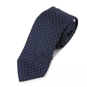 [명품] 페라가모 간치지 자카드 실크타이 35 1355 001 NAVY 789250