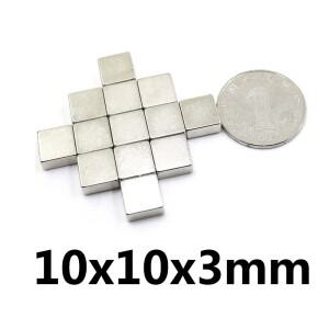 10x10x3mm 소형 블록 자석  가정용 냉장고 사무실 DIY용
