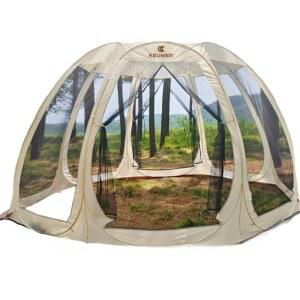 원터치 투명 파이어 L 6인용 텐트 가림막 D 캠핑 돔텐트 시야 야외 비닐
