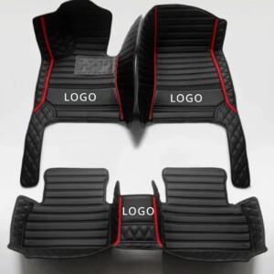 랜드로버용 5D 스포츠 스타일 자동차 바닥 매트 레인지로버 벨라 디스커버리 5 7 시트 10-22 인테리어 액세