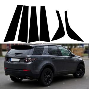 6Pcs 세트 자동차 문 창 BC 기둥 포스트  열 스티커 커버 랜드 로버 디스커버리 스포츠 L550 2015 2017-201