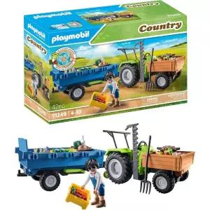 플레이모빌 트랙터 농장 트레일러 세트